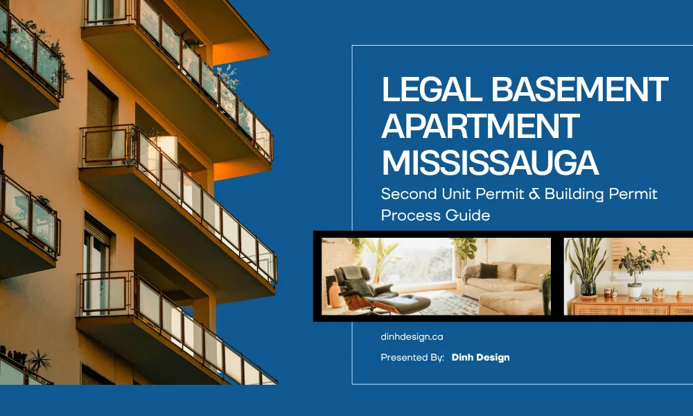 Legal basement apartment in Mississauga showing second unit permit and building permit approval process for homeowners