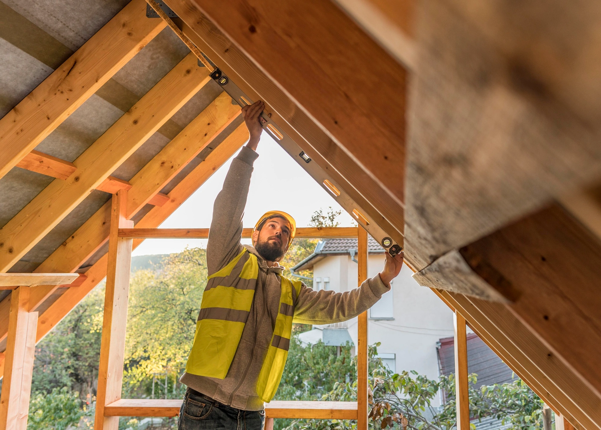 toronto home addition roof framing